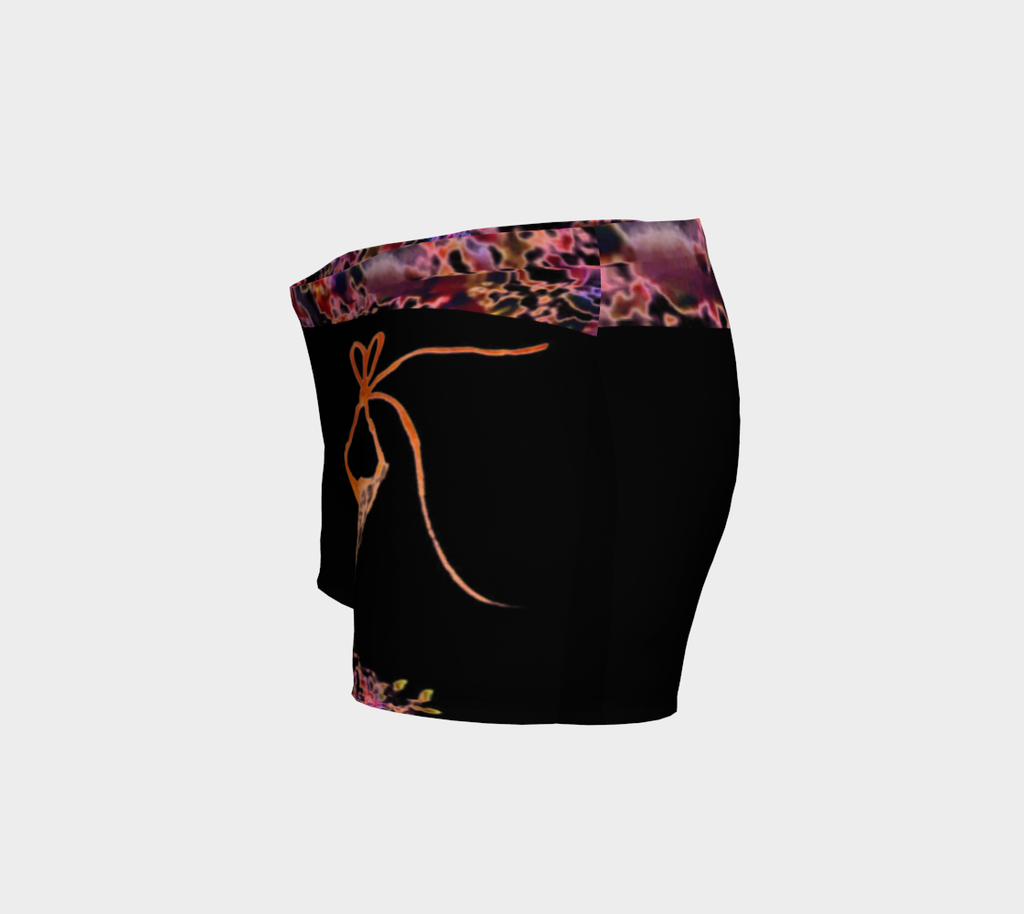 Barella Girl Orange Blossom Black Shorts