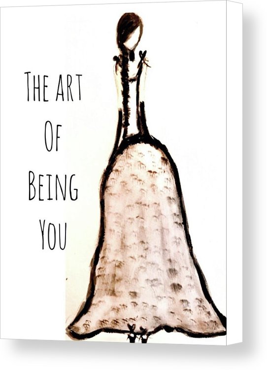 Barella Girl The Art Of Being You - Canvas Print