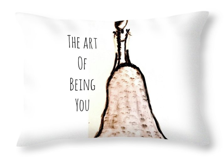 Barella Girl The Art Of Being You - Throw Pillow