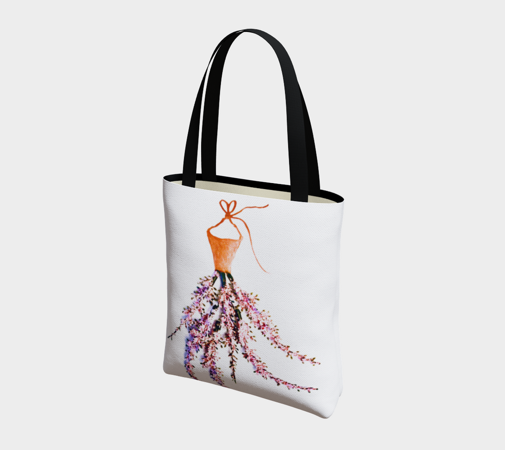 Barella Girl Orange Blossom White Tote Bag